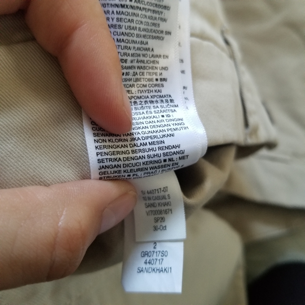 Gap 10" Casual Sand Khaki Shorts 29 - Picture 7 of 7